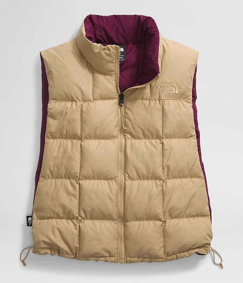 The North Face Lhotse Reversible Vest Dame Khaki | NORGE USORLT