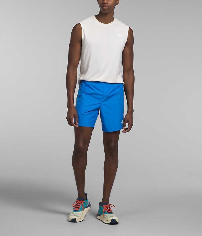 The North Face Limitless Run Shorts Herre Blå | NORGE PLGXCW