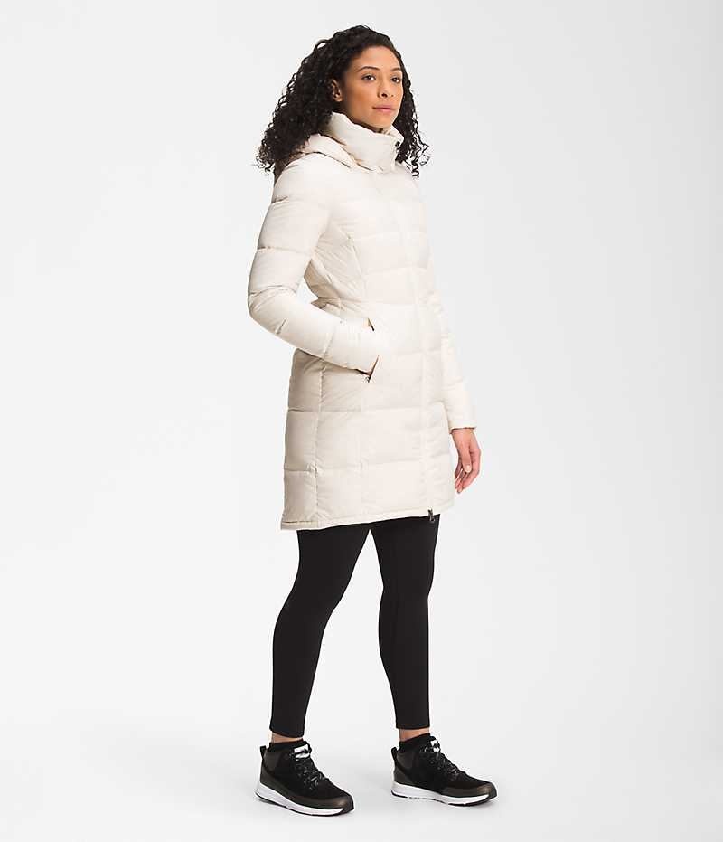 The North Face Metropolis Parka Dame Hvite | OSLO FDHROQ