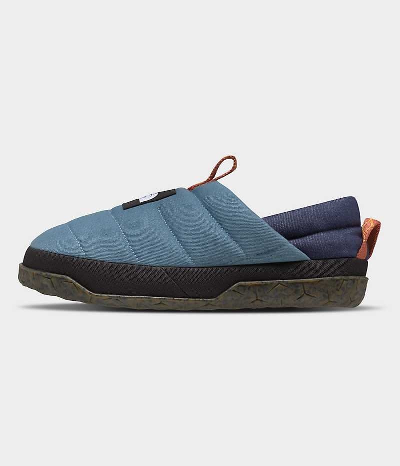 The North Face Nuptse Denim Mules Herre Blå | NORGE QVJFUB