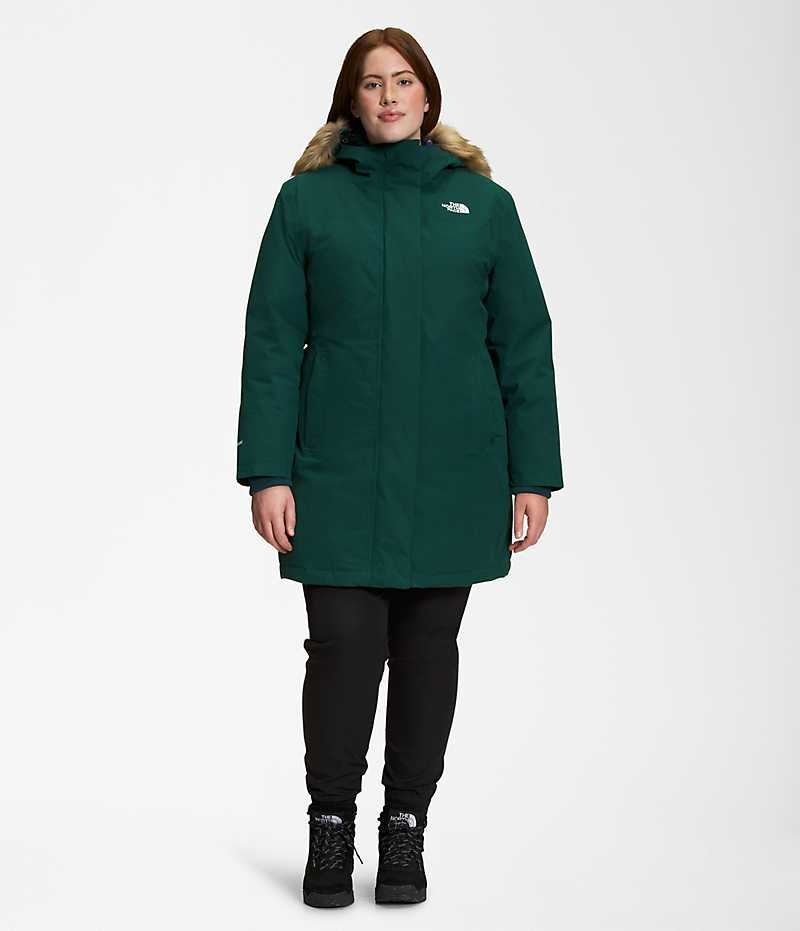 The North Face Plus Arctic Parka Dame Grønn | OSLO PVYKTX