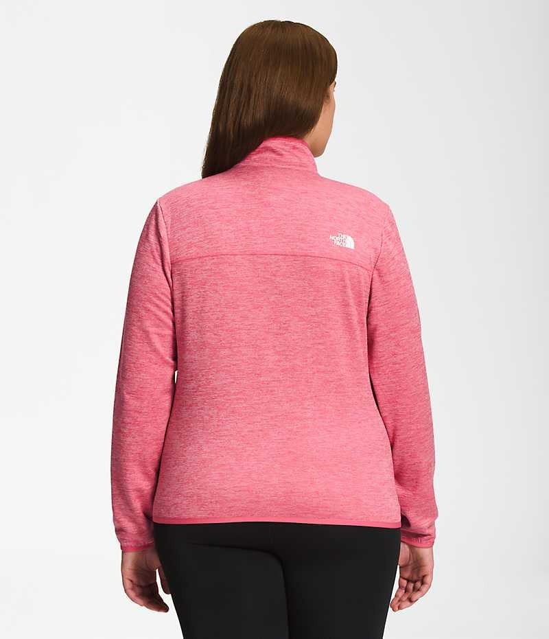 The North Face Plus Canyonlands Full-Zip Fleecejakker Dame Rosa | NORGE LKPETW