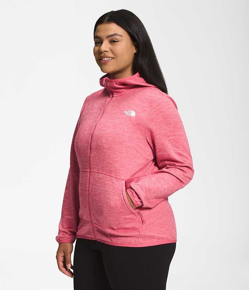 The North Face Plus Canyonlands Hoodie Fleecejakker Dame Rosa | OSLO OEWXHF