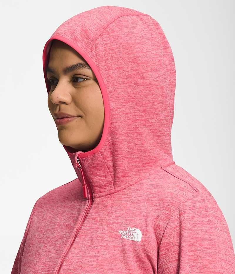 The North Face Plus Canyonlands Hoodie Fleecejakker Dame Rosa | OSLO OEWXHF