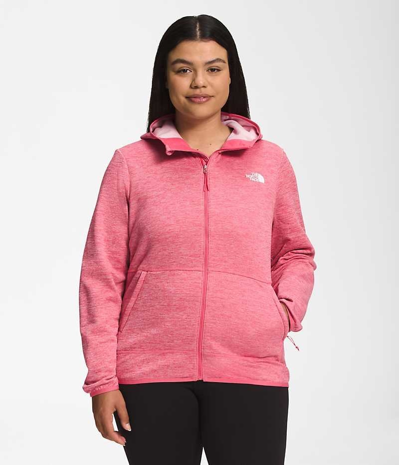 The North Face Plus Canyonlands Hoodie Fleecejakker Dame Rosa | OSLO OEWXHF