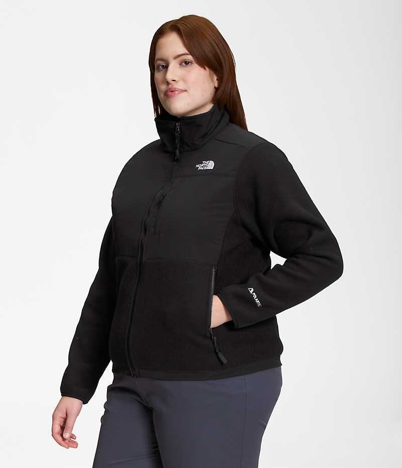 The North Face Plus Denali Fleecejakker Dame Svarte | OSLO CJGDSX