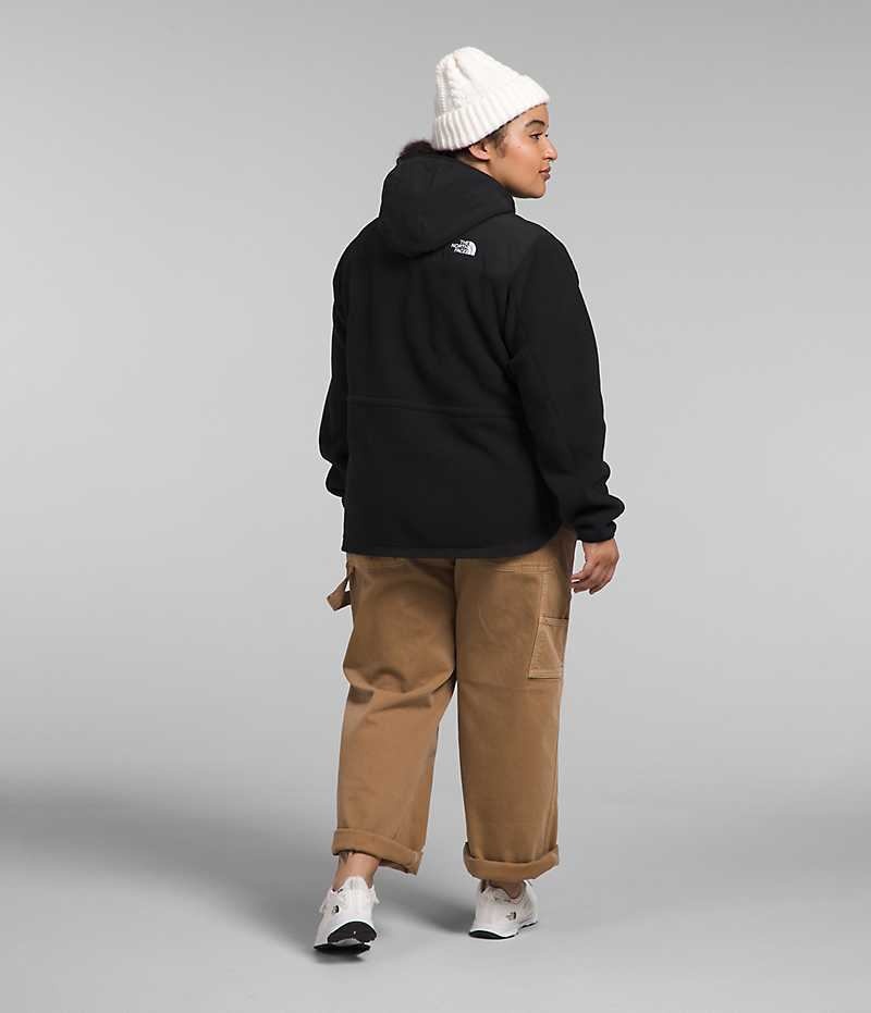 The North Face Plus Denali Hoodie Fleecejakker Dame Svarte | OSLO XQJMLR