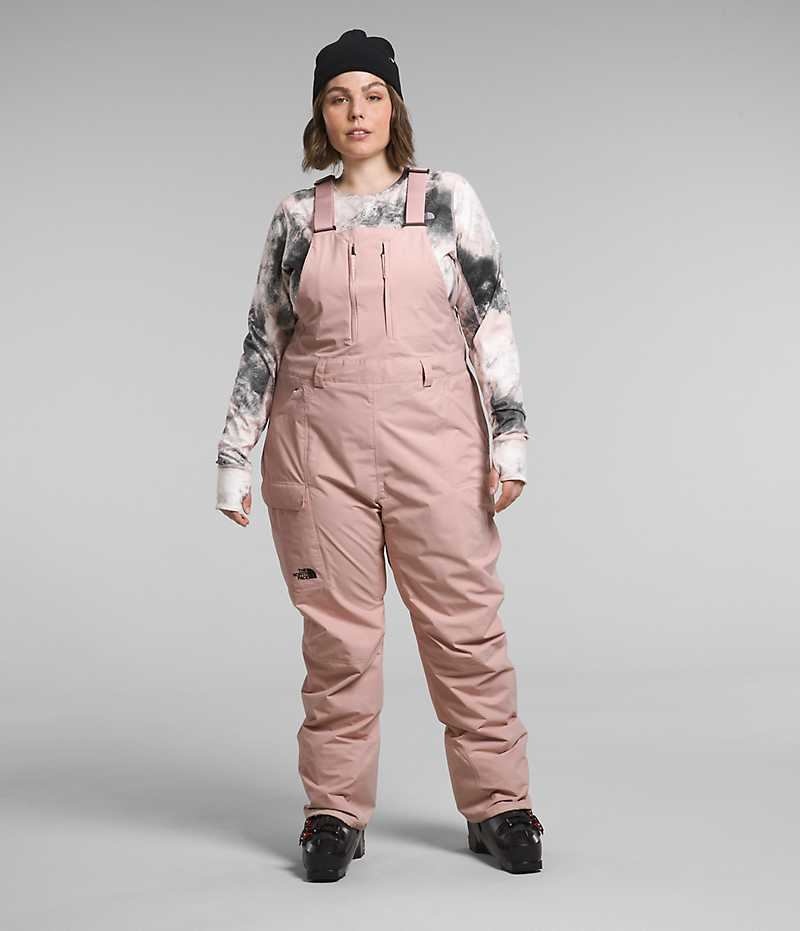 The North Face Plus Freedom Bib Bukser Dame Rosa | NORGE TQNHVK