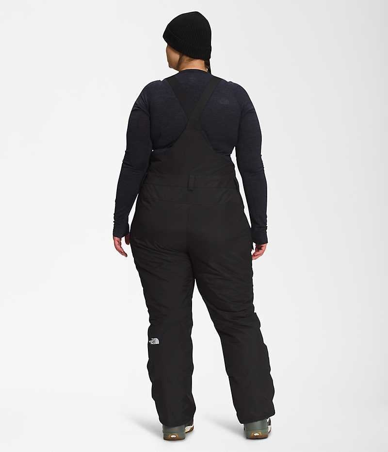 The North Face Plus Freedom Insulated Bib Bukser Dame Svarte | OSLO JNBFUP