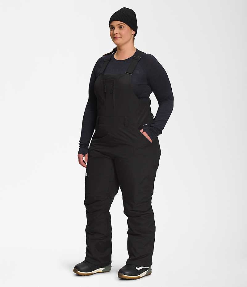 The North Face Plus Freedom Insulated Bib Bukser Dame Svarte | OSLO JNBFUP