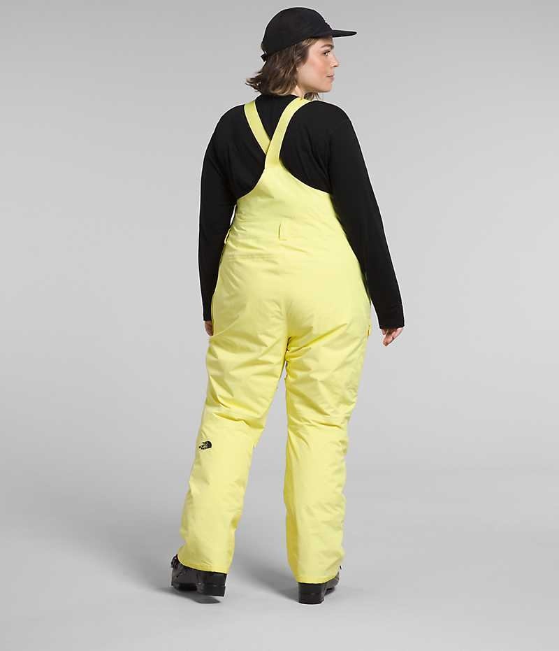 The North Face Plus Freedom Insulated Bib Bukser Dame Gul | NORGE RMTGXZ