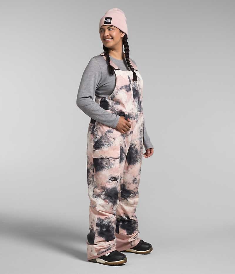 The North Face Plus Freedom Insulated Bib Bukser Dame Rosa | NORGE DMNCHV