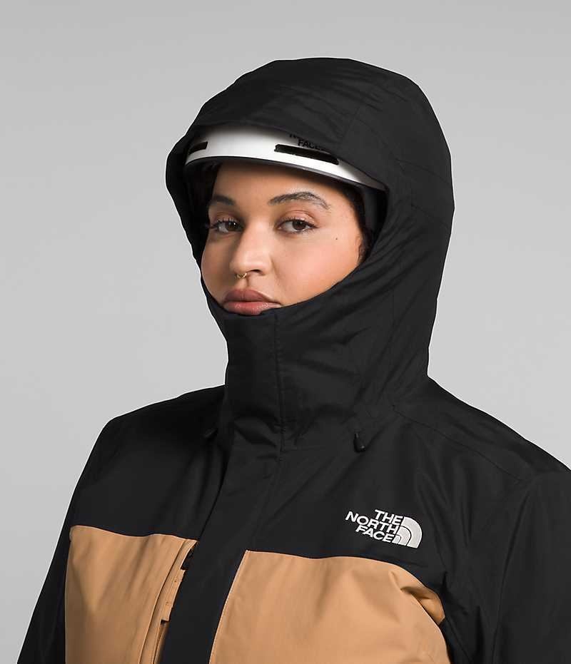 The North Face Plus Freedom Isolerte Jakker Dame Khaki Svarte | OSLO GTXQUM