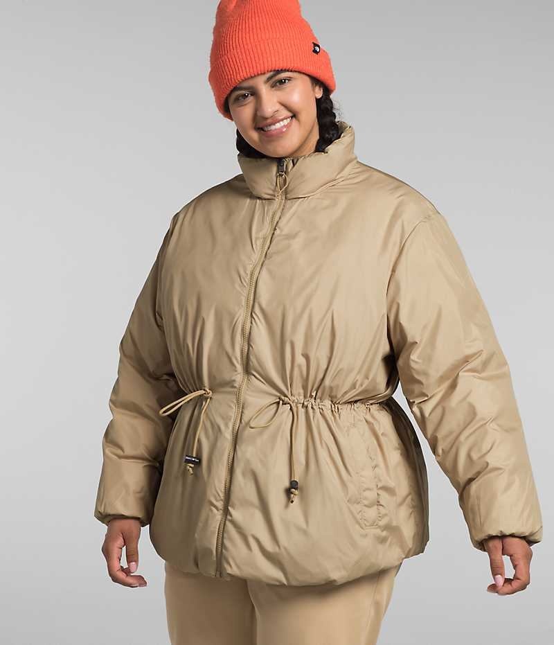 The North Face Plus Lhotse Reversible Dunjakke Dame Khaki | OSLO OIVXKC