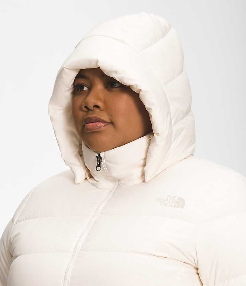 The North Face Plus Metropolis Parka Dame Hvite | NORGE JCPHNR