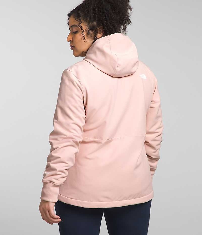 The North Face Plus Shelbe Raschel Hoodie Softshell Jakke Dame Rosa | OSLO JDVKZM