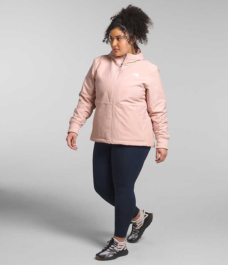 The North Face Plus Shelbe Raschel Hoodie Softshell Jakke Dame Rosa | OSLO JDVKZM