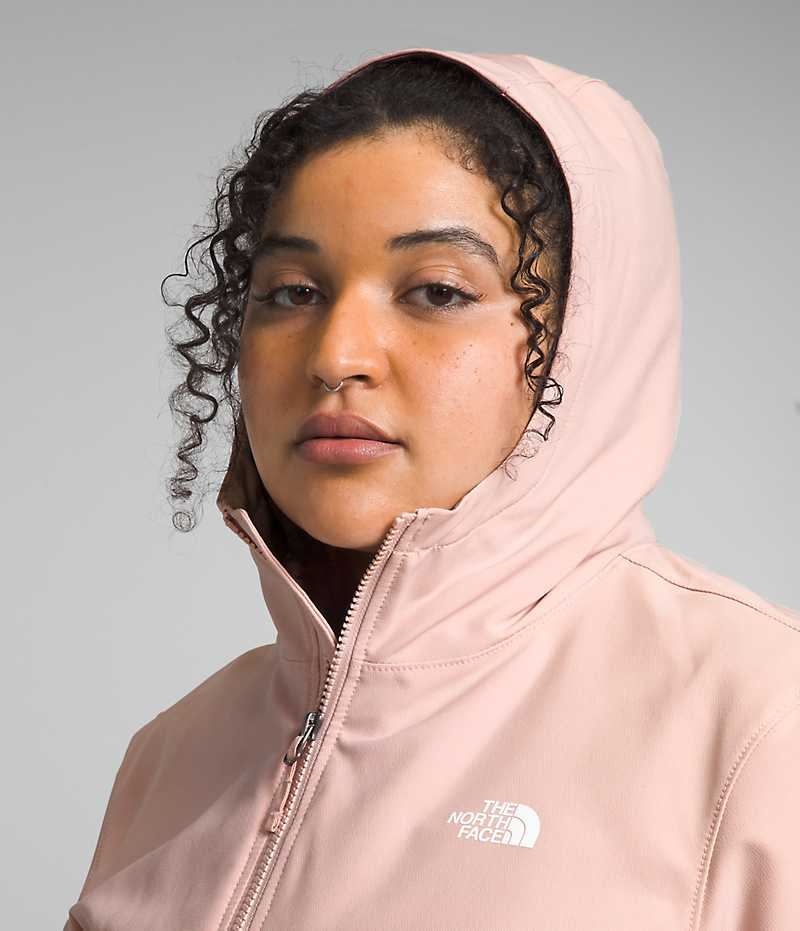 The North Face Plus Shelbe Raschel Hoodie Softshell Jakke Dame Rosa | OSLO JDVKZM