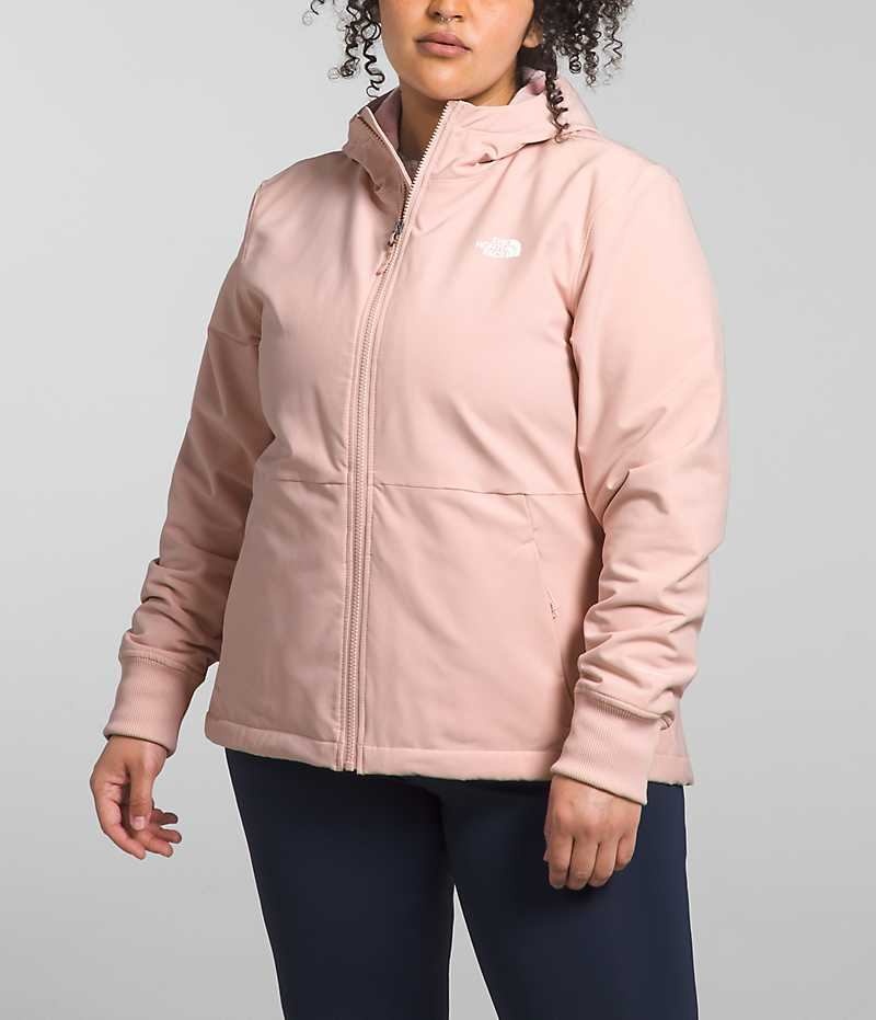 The North Face Plus Shelbe Raschel Hoodie Softshell Jakke Dame Rosa | OSLO JDVKZM