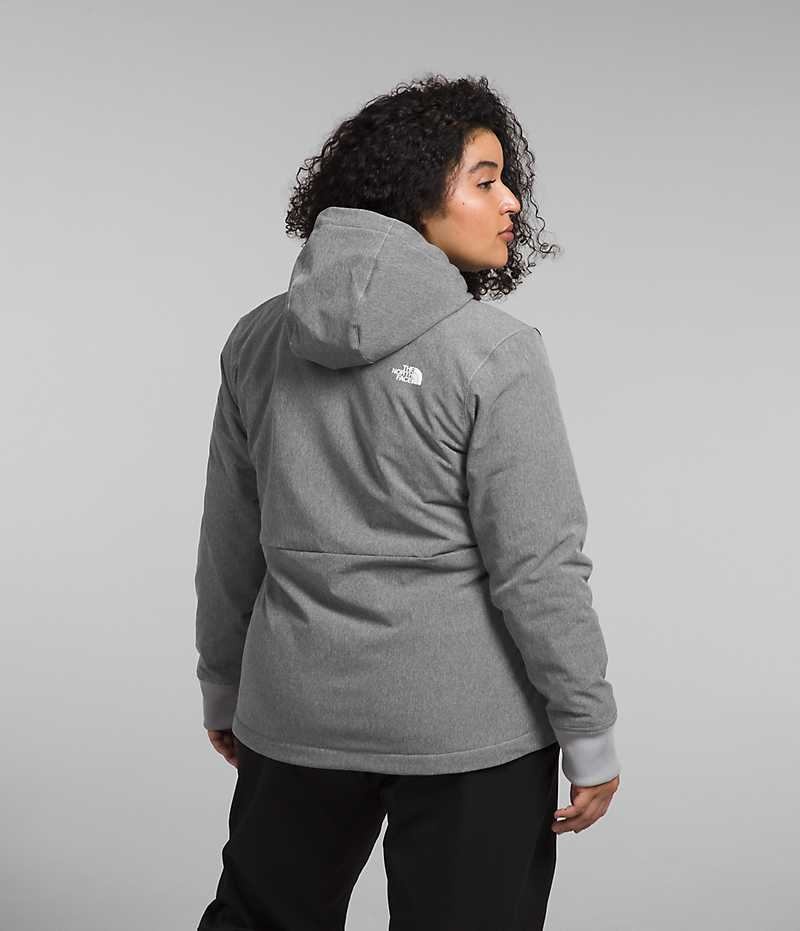 The North Face Plus Shelbe Raschel Hoodie Softshell Jakke Dame Grå | NORGE KVICUB