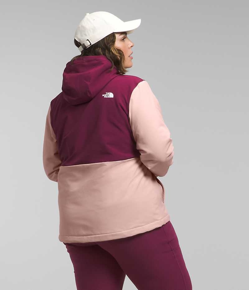 The North Face Plus Shelbe Raschel Hoodie Softshell Jakke Dame Rosa | OSLO YGTNLV