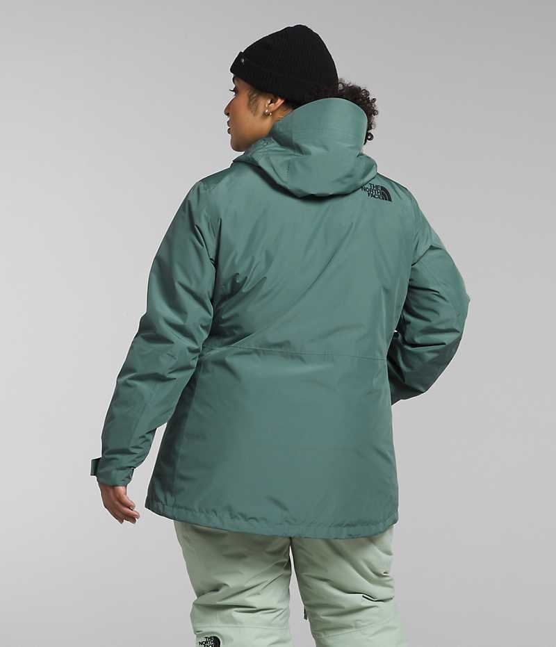 The North Face Plus ThermoBall™ Eco Snow Triclimate® Isolerte Jakker Dame Grønn | OSLO JWCEMZ