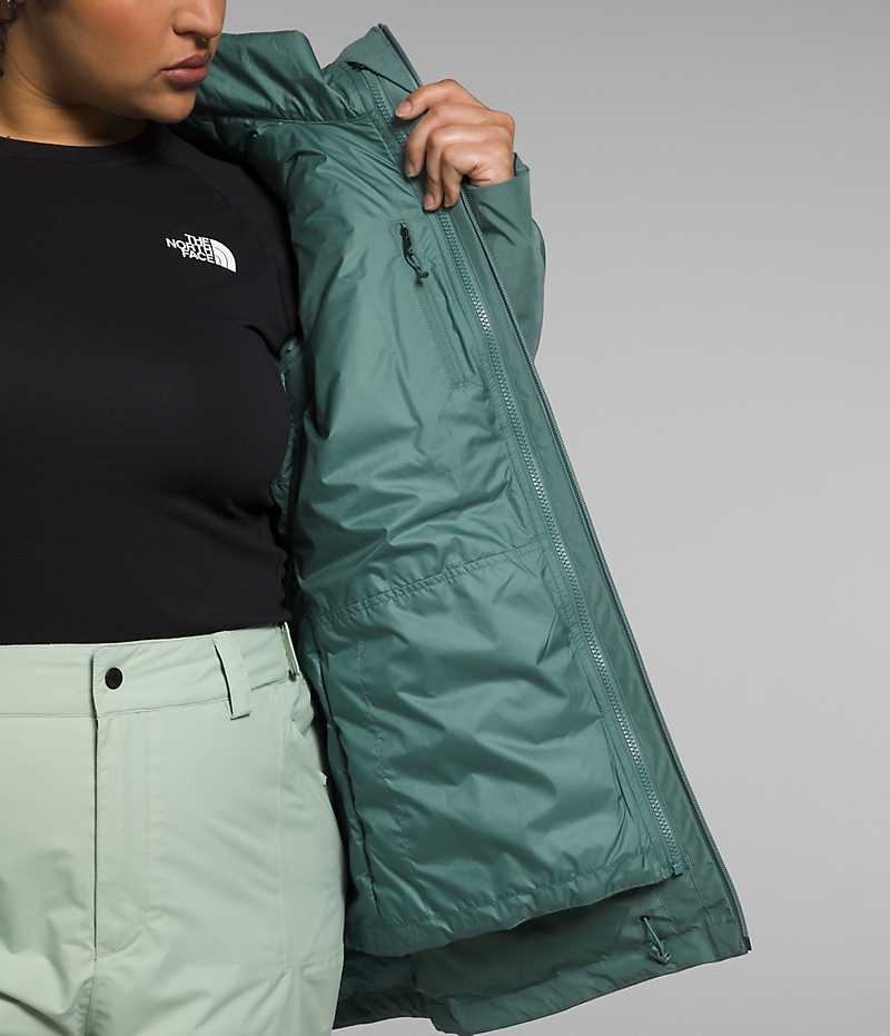 The North Face Plus ThermoBall™ Eco Snow Triclimate® Isolerte Jakker Dame Grønn | OSLO JWCEMZ