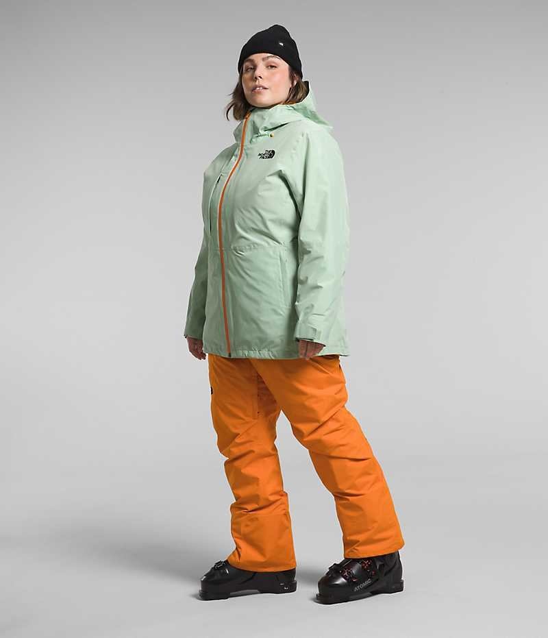 The North Face Plus ThermoBall™ Eco Snow Triclimate® Isolerte Jakker Dame Mint | NORGE DHEMJW