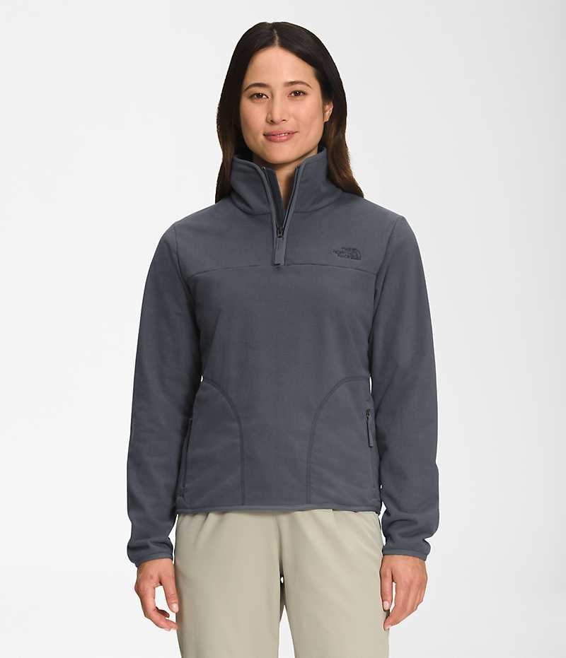 The North Face Polar Osito ¼-Zip Sweatshirt Dame Grå | OSLO FUQWDJ