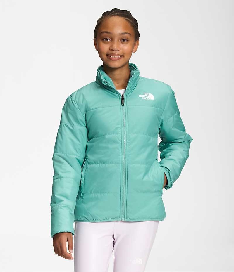 The North Face Reversible Mossbud Fleecejakker Jente Turkis | NORGE PSRIYX