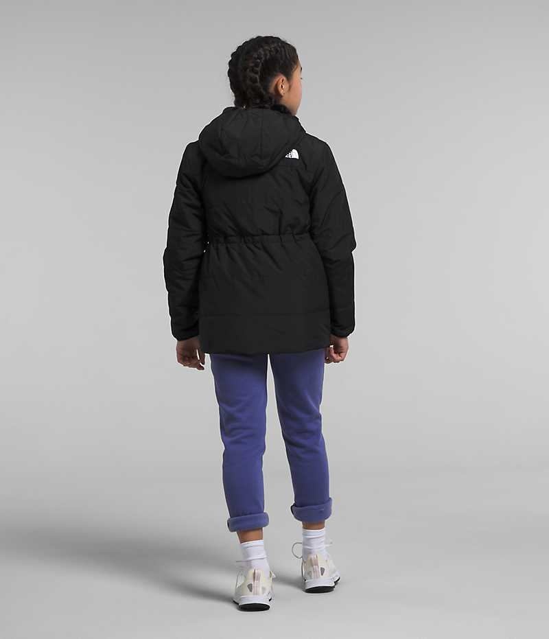 The North Face Reversible Mossbud Parka Jente Svarte | OSLO OSHLYI