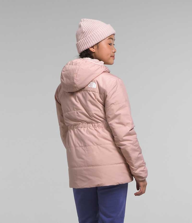 The North Face Reversible Mossbud Parka Jente Rosa | NORGE ZKQUXH