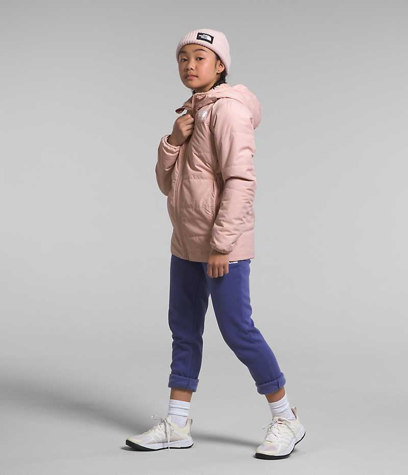 The North Face Reversible Mossbud Parka Jente Rosa | NORGE ZKQUXH