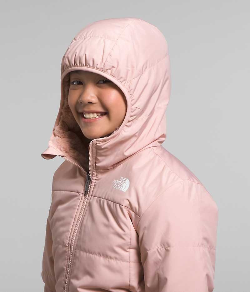 The North Face Reversible Mossbud Parka Jente Rosa | NORGE ZKQUXH