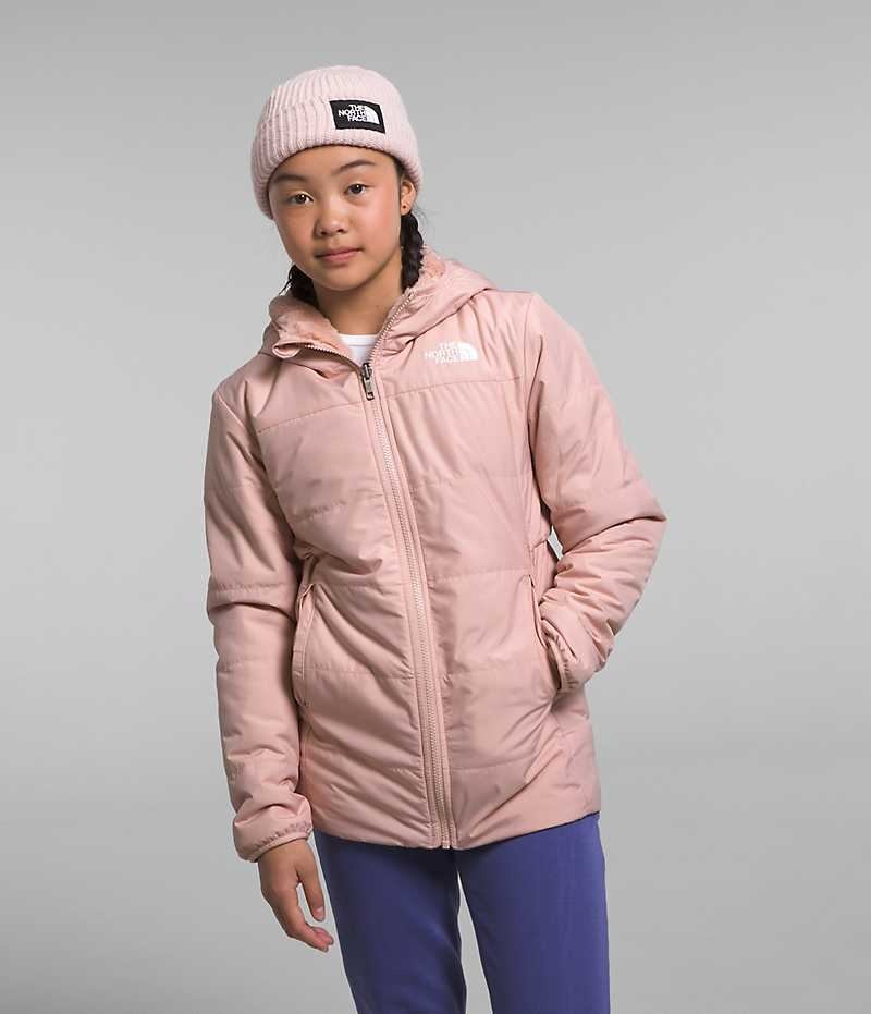 The North Face Reversible Mossbud Parka Jente Rosa | NORGE ZKQUXH