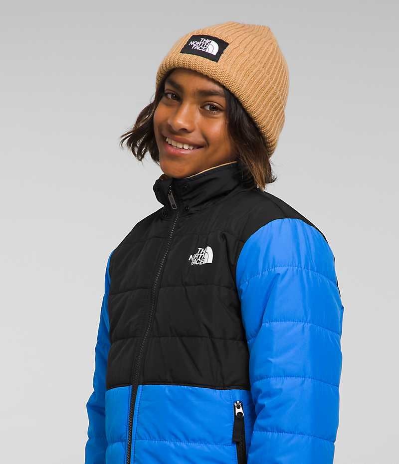 The North Face Reversible Mt Chimbo Full-Zip Hette Fleecejakker Gutt Blå | NORGE YIDXKW