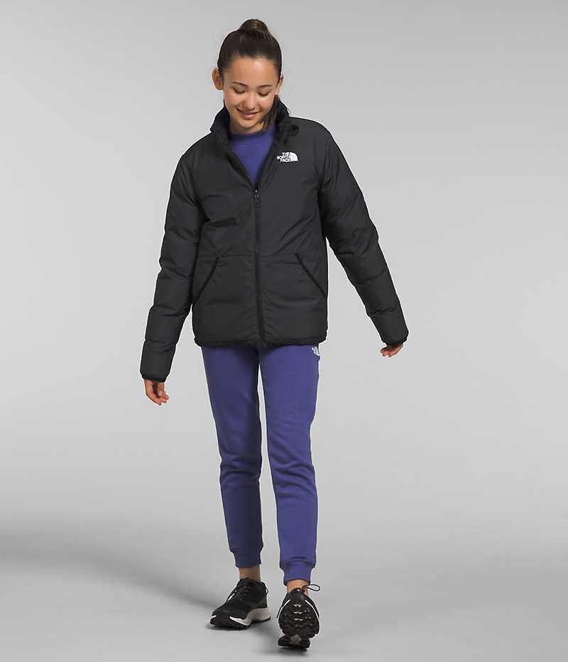 The North Face Reversible North Dunjakke Jente Svarte | NORGE HFAYEG