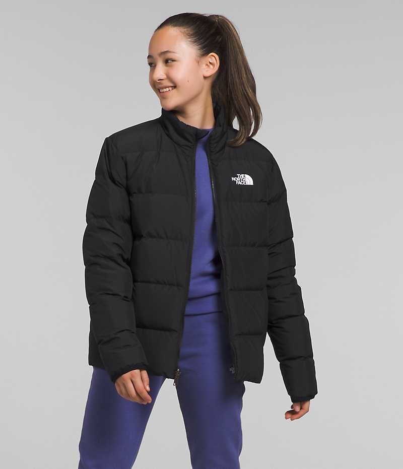 The North Face Reversible North Dunjakke Jente Svarte | NORGE HFAYEG