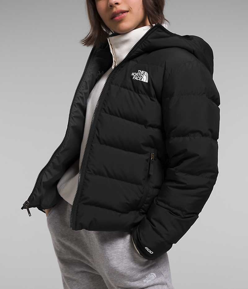 The North Face Reversible North Hette Dunjakke Jente Svarte | OSLO UPYWCJ