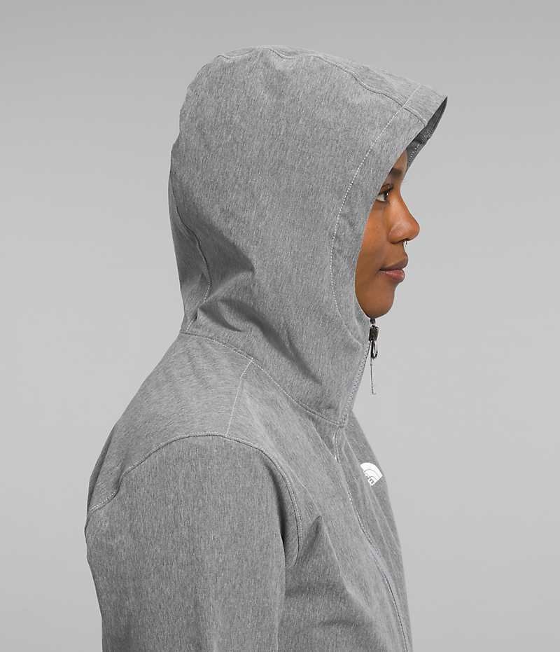 The North Face Shelbe Raschel Hoodie Softshell Jakke Dame Grå | NORGE OLAJRH