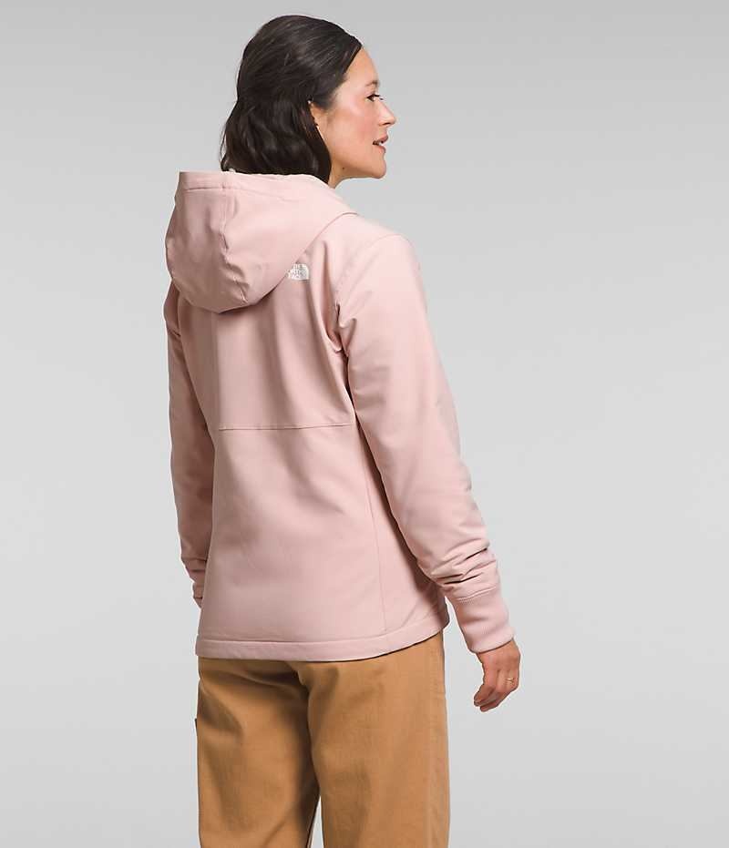 The North Face Shelbe Raschel Hoodie Softshell Jakke Dame Rosa | OSLO KRJQNV