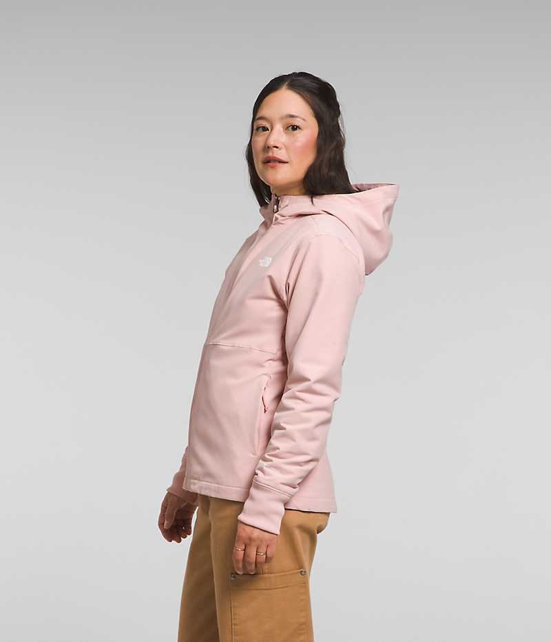 The North Face Shelbe Raschel Hoodie Softshell Jakke Dame Rosa | OSLO KRJQNV