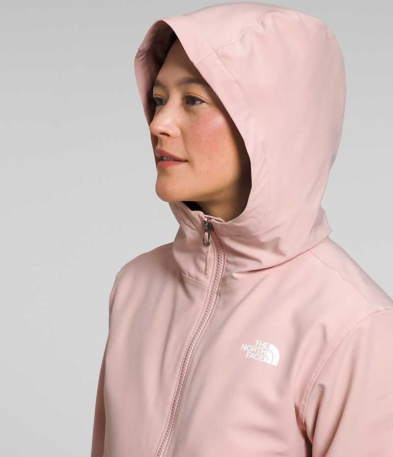 The North Face Shelbe Raschel Hoodie Softshell Jakke Dame Rosa | OSLO KRJQNV