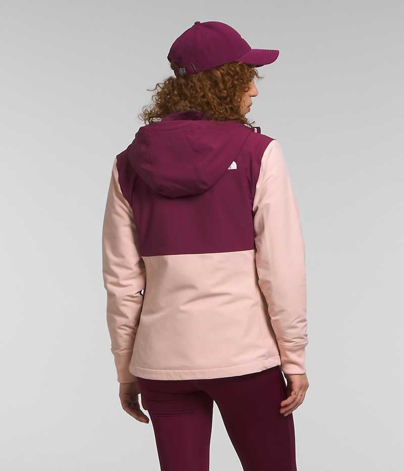 The North Face Shelbe Raschel Hoodie Softshell Jakke Dame Rosa | OSLO EIKNCT