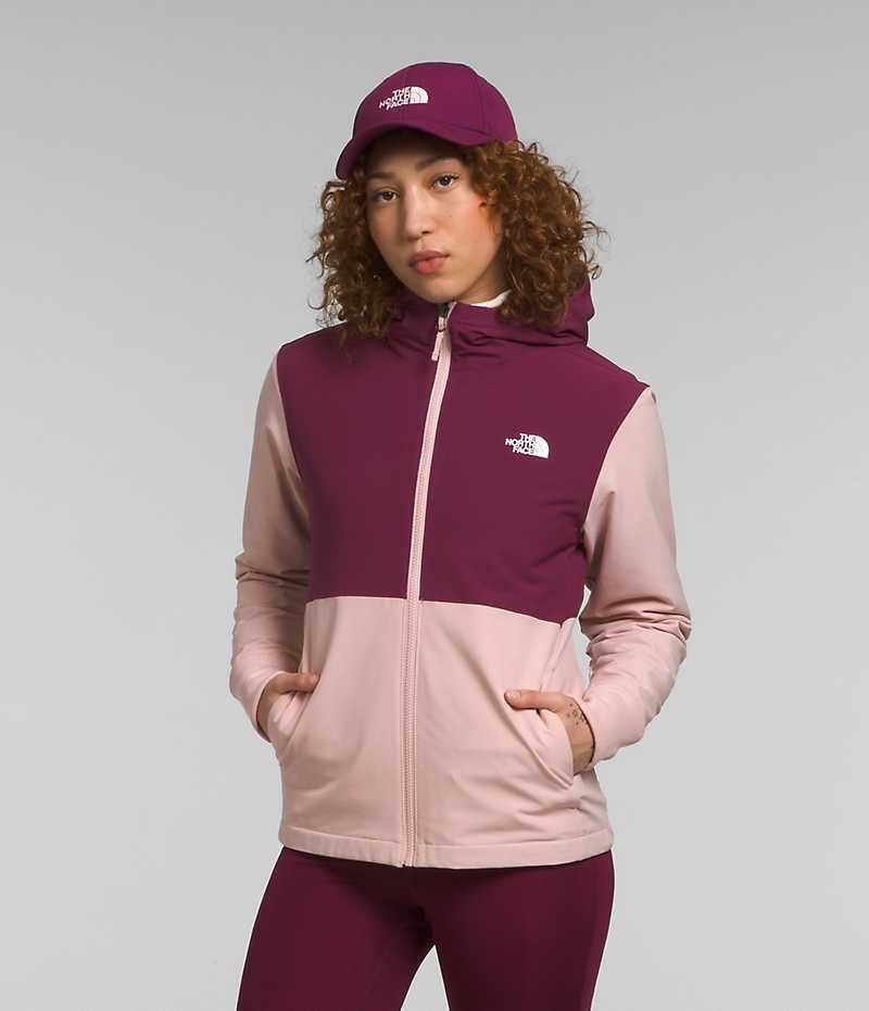 The North Face Shelbe Raschel Hoodie Softshell Jakke Dame Rosa | OSLO EIKNCT