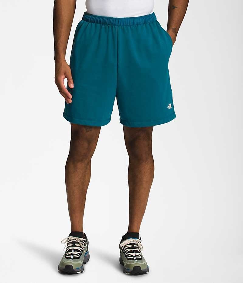 The North Face Simple Logo Fleece Shorts Herre Blå | NORGE IXHWJD