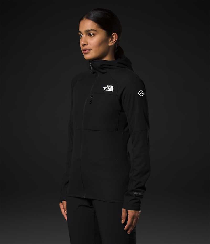 The North Face Summit Series FUTUREFLEECE™ Full-Zip Hoodie Fleecejakker Dame Svarte | NORGE PQGXTU