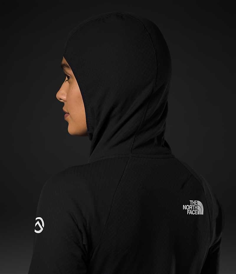 The North Face Summit Series FUTUREFLEECE™ Full-Zip Hoodie Fleecejakker Dame Svarte | NORGE PQGXTU