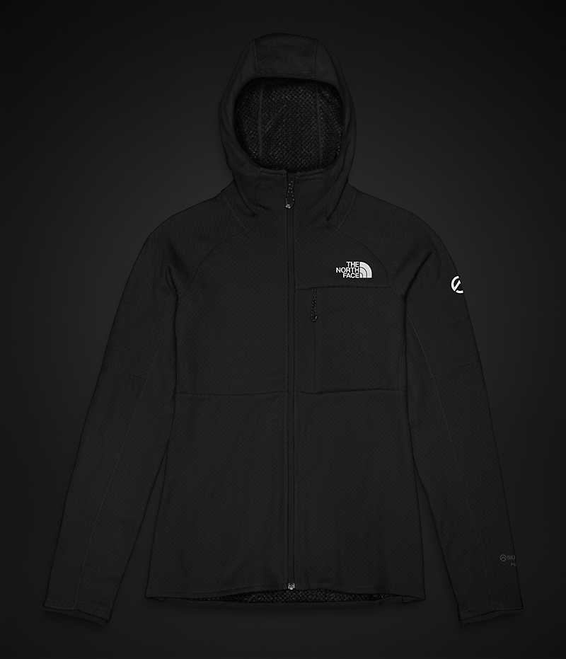 The North Face Summit Series FUTUREFLEECE™ Full-Zip Hoodie Fleecejakker Dame Svarte | NORGE PQGXTU