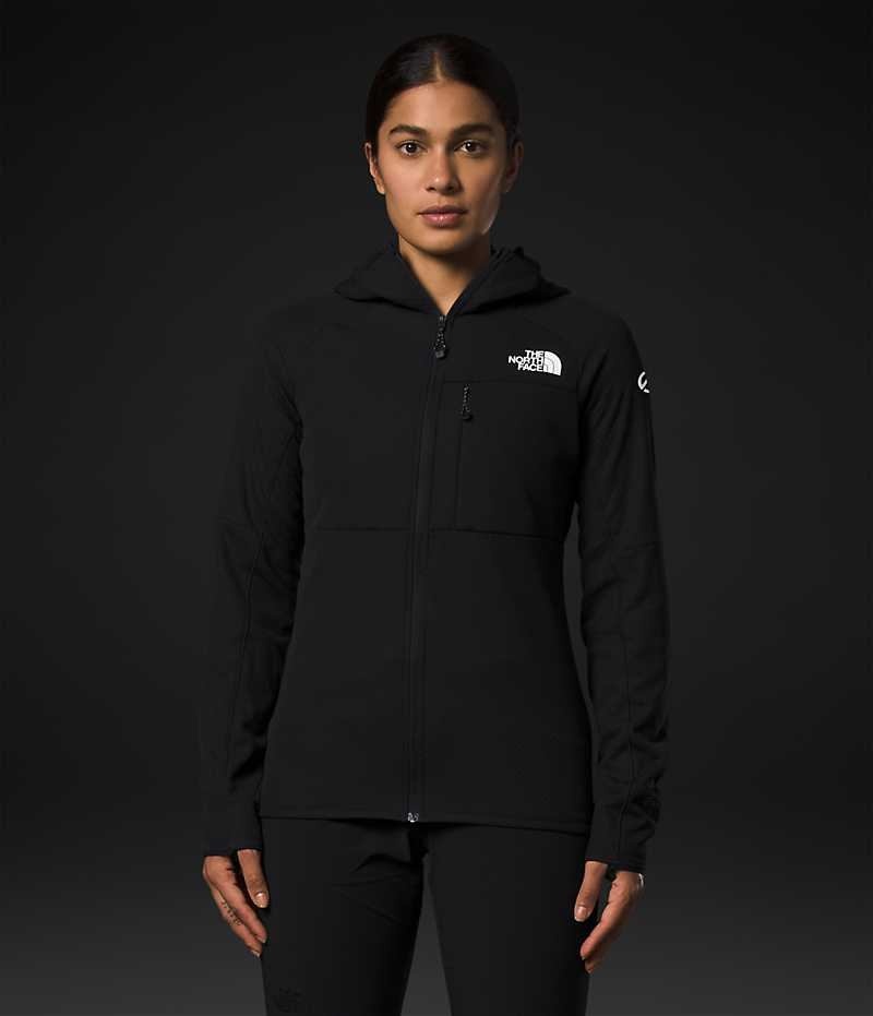 The North Face Summit Series FUTUREFLEECE™ Full-Zip Hoodie Fleecejakker Dame Svarte | NORGE PQGXTU